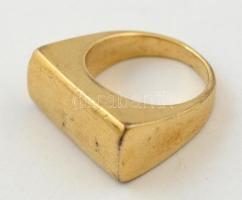 Dekoratív aranyozott rézgyűrű, díszdobozban, méret: 51