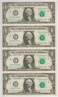 Vegyes: Amerikai Egyesült Államok 1983-1985. (1981A) 1$ Katherine D. Ortega - Donald T. Regan (4x) hajtatlan ívben + 127db-os bankjegy tétel, nagyrészt jugoszláv, szovjet és lengyel bankjegyekkel T:I-III Mixed: USA 1983-1985. (1981A) 1 Dollar Katherine D. Ortega - Donald T. Regan (4x) in unfolded sheet + 127pcs of mixed paper money mainly from Yugoslavia, Soviet Union and Polish banknotes C:UNC-F