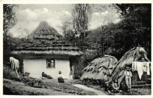 Volóc, Volovec; kárpátaljai ház, folklór / Podkarpatska Rus / folklore, 1938 Beregszász visszatért So. Stpl