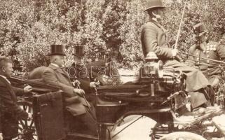 1904 Abbazia, előkelőségek hintóban / notables in horse cart, A. Jelussich photo