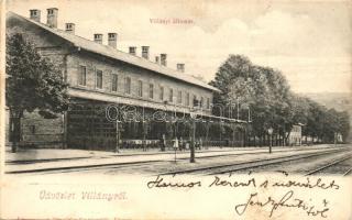 Villány, vasútállomás, Divald kiadása (EK)