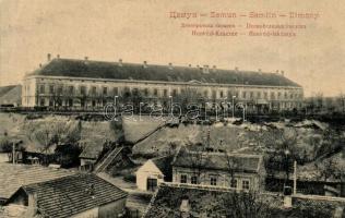 Zimony, Zemun, Semlin; Honvéd-laktanya. W. L. 913. / Kaserne / barracks + K.u.K. Kommando des Flussminenzuges No. 2. (EK)