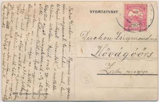 Felsőlövő, Oberschützen; Ágostoni hitvallású evangélikus főgimnázium. Leporellolap iskolákkal és Pol...