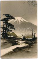 21 db RÉGI japán városképes lap jobbakkal / 21 pre-1945 Japanese town-view postcards with better one...