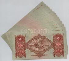 1932. 50P (14x) benne sorszámkövető hármas és párok valamint több egyugrásos sorszámkövető pár T:I,I...