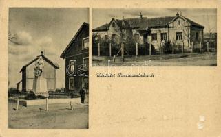 Pusztaszabolcs, Hősök emlékműve, Községháza és jegyzőlak (EK)