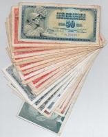 Vegyes: 88db-os bankjegy tétel, nagyrészt jugoszláv és román bankjegyek közte kevés régebbi T:I-III Mixed: 88pcs of paper money, mainly Yugoslavian and Romanian with a couple of older banknotes C:UNC-F