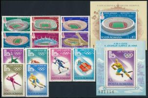 1979-1981 Sport 4 sets + 3 blocks 1979-1981 Sport motívum 4 klf sor + 3 db blokk 2 stecklapon