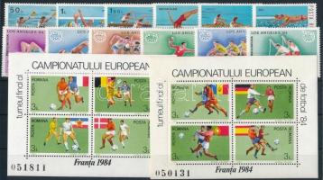 1980-1984 Sport motívum 4 klf sor + 4 db blokk 2 stecklapon 1980-1984 Sport 4 sets + 4 blocks