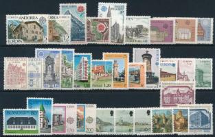 Europa CEPT 65 stamps Europa CEPT 65 különféle bélyeg