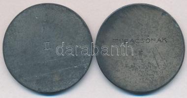 DN "Pénzintézeti Sportegyletek Ligája 1912 / Turacsónak II." ezüstözött fém díjérem (36,5m...