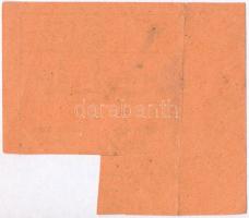 Ungvár 1944. "Ungvári vajjegy" bab, borsó és mosószappan jegy orosz felülbélygzéssel T:III