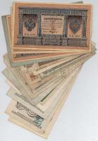 Vegyes 47db-os, nagyrészt cári orosz és weimari német bankjegy tétel benne, valamint NDK 1948. 5M T:III,III- Mixed 47pcs of russian and german banknotes, including GDR 1948. 5 Mark C:F,VF