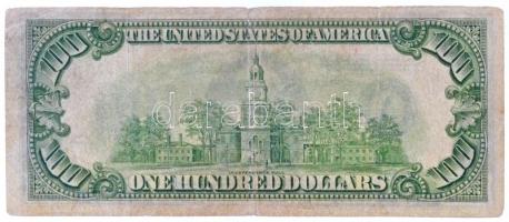 Amerikai Egyesült Államok / Boston 1934-1945. (1934) 100$ "Federal Reserve Note" sötétzöld...