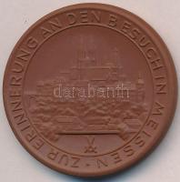 Németország DN Zur erinnerung an den Besuch in Meissen (Meissen-i látogatás emlékére) kerámia plakett (49mm) T:1,1- Germany ND Zur erinnerung an den Besuch in Meissen (The remember the visit in Meissen) ceramics plaque (49mm) C:UNC,AU