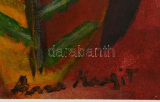 Anna jelzéssel: Bábu. Olaj, karton, 32×24 cm