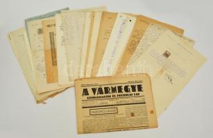 cca 1852-1935 Iratok a Palkovics-család hagyatékából: iratmásolatok, nyugták, meghívók, nyilatkozatok, igazolások, stb.
