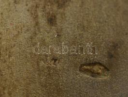 Ezüst(Ag) cigarettatárca, sérülésekkel, jelzett, 11x8 cm, nettó: 129,2 g