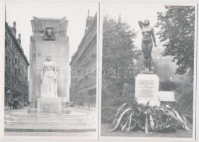 Budapest - 8 db MODERN megíratlan reprint képeslap irredenta emlékművekről / 8 MODERN unused reprint postcards of irredenta monuments