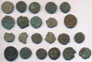 22db-os vegyes tisztítatlan római rézpénz tétel T:3,3-
22pcs of various uncleaned Roman copper coin...