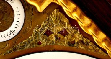 1781 Nagyvárad. Negyedütős barokk asztali óra. Georg Ruppert nagyváradi órás és műszerész jelzett mu...