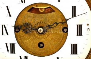 1781 Nagyvárad. Negyedütős barokk asztali óra. Georg Ruppert nagyváradi órás és műszerész jelzett mu...