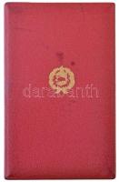 1957. "Vörös Csillag Érdemrend" aranyozott, zománcozott bronz kitüntetés mellszalagontokba...