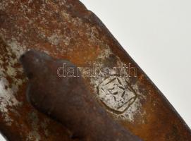 Régi talwar, rozsdás, teljes hossz: 86 cm /

Antique(?) talwar, rusted, full length: 86 cm