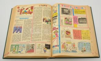 1974 A Ludas Matyi c. szatirikus hetilap XXX. évfolyamának számai egybekötve. Teljes évfolyam + a kü...