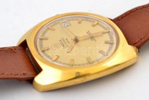 Omega Geneve Chronometer electric f300 Hz modell elektromos, 300 herzen működő karóra naptár funkció...