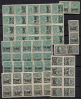 Kb. 130 db Lakásügyi illetékbélyeg 2 db A/4 berakólapon