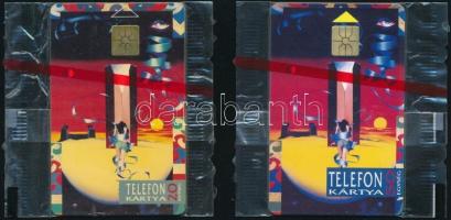 1992 2 db Gift - Equinox motívumos telefonkártya, bontatlan csomagolásban