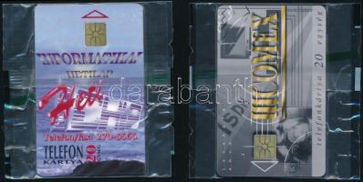 1996 2 db, Heti Chip ill. Comex motívumos telefonkártya, bontatlan csomagolásban