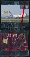 1992-1994 2 db, Malév ill. Crystal motívumos telefonkártya, bontatlan csomagolásban