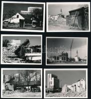 cca 1969 Kecskeméti városképek, 13 db vintage fotó, Vincze János (1922-1998) hagyatékából, 6x9 cm