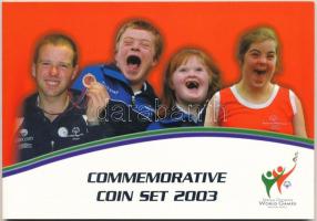 Írország 2003. 1c-5E (9xklf) Emlékveretek - Speciális Olimpiai Játékok forgalmi sor karton dísztokban T:BU Ireland 2003. 1 Cent - 5 Euros (9xdiff) Commemorative Coin Set - Special Olympics World Games coin set in cardboard case C:BU
