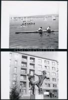 cca 1965 Velencei-tó, 10 db vintage negatívról készült mai nagyítás, 13x18 cm