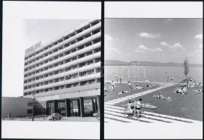 cca 1965 Velencei-tó, 10 db vintage negatívról készült mai nagyítás, 13x18 cm