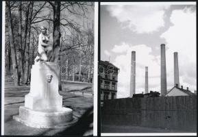 Budapesti városképek vegyes tétele, 8 db vintage negatívról készült mai nagyítás, 13x18 cm