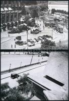 Budapesti villamosok vegyes tétele, Fekete György (1904-1990) budapesti fényképész hagyatékában fellelt 6 db repró negatív mai nagyítása, 10x15 cm és 13x18 cm