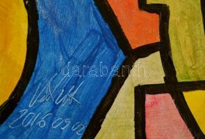 Vasanits Zoltán (1971- ): Tájkép, olaj, farost, jelzett, 30×21 cm