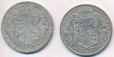 Nagy-Britannia 1921-1923. 1/2C Ag "V. György" (2xklf) T:2-,3
Great Britain 1921-1923. 1/2...