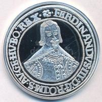 DN "Magyar tallérok utánveretben - III. Ferdinánd tallérja 1637" Ag emlékérem tanúsítvánnyal (20g/0.999/38,6mm) T:PP
