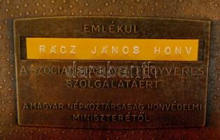 "Emlékül a szocialista haza fegyveres szolgálatáért a Magyar Népköztársaság Honvédelmi Miniszte...