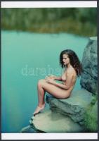 cca 1979 Három beteljesült kívánság, 3 db szolidan erotikus fénykép, vintage negatívokról készült ma...