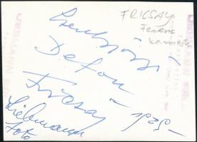 Liebmann Béla (1899-?): Szentgyörgyi Albert és Fricsay Ferenc, fotó, hátulján feliratozva, pecséttel...