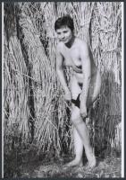 cca 1969 Nádazónak asszonykája, 3 db szolidan erotikus fénykép, vintage negatívokról készült mai nagyítások, 25x18 cm / 3 erotic photos, 25x18 cm