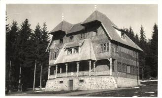 Hargitafürdő, Hargitha-Bai; Uz-Bencze menedékház, Andory Aladics Zoltán mérnök felvétele / rest house