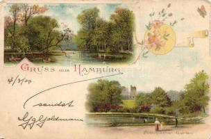 7 db RÉGI osztrák és német városképes lap az 1900-as évek elejéről, köztük 2 litho, lipcsei panoráma...