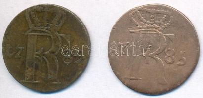 Német Államok / Poroszország 1782A-1785A 1/24 Tallér Billon (2xklf) T:2-
German States / Prussia 17...